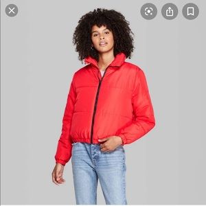 Target - Wild Fable red puffer jacket
